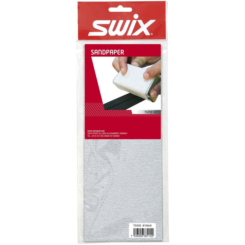 Swix - T330 Sandpaper, 5 pcs 100 Schleifpapier - SX-T0330 - Sportbrands24