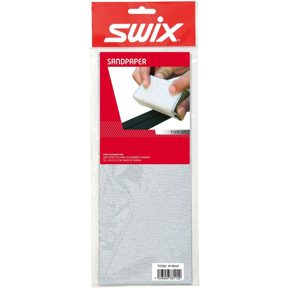 Swix - T350 Sandpaper, 5 pcs 180 Schleifpapier - SX-T0350 - Sportbrands24