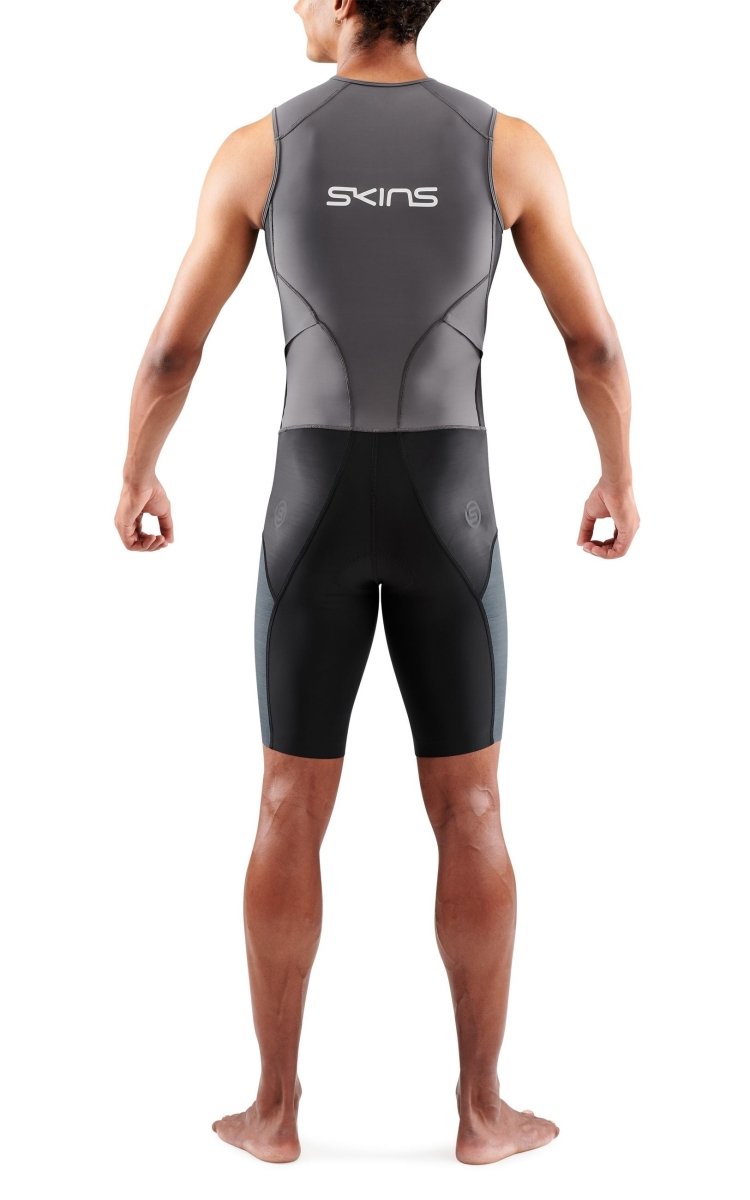 Skins - Elite S/L Triathlonanzug Herren - charcoal/carbon - SK-TR00420600033S - Sportbrands24