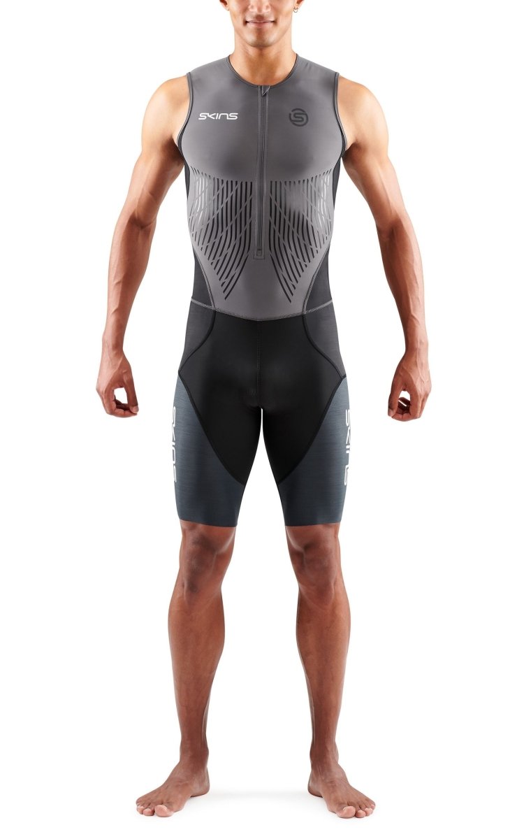Skins - Elite S/L Triathlonanzug Herren - charcoal/carbon - SK-TR00420600033M - Sportbrands24