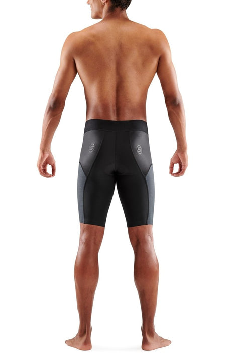 Skins - EliteHalf Tights Triathlonhose Herren - black/carbon - SK-TR00430610032S - Sportbrands24