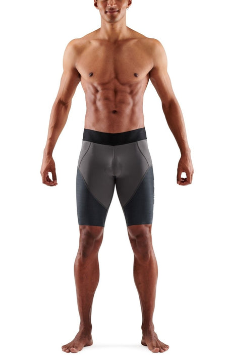 Skins - EliteHalf Tights Triathlonhose Herren - charcoal/carbon - SK-TR00430610033M - Sportbrands24