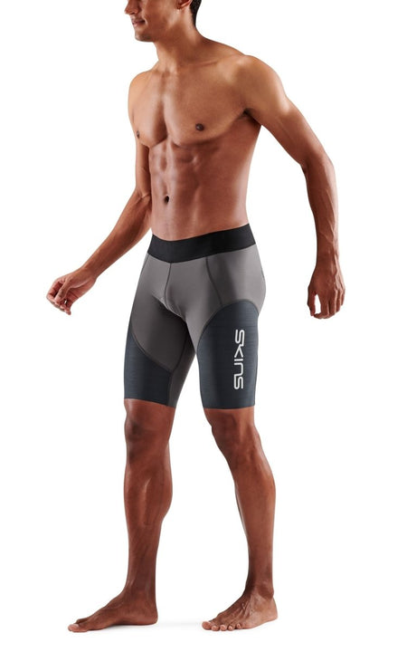 Skins - EliteHalf Tights Triathlonhose Herren - charcoal/carbon - SK-TR00430610033S - Sportbrands24
