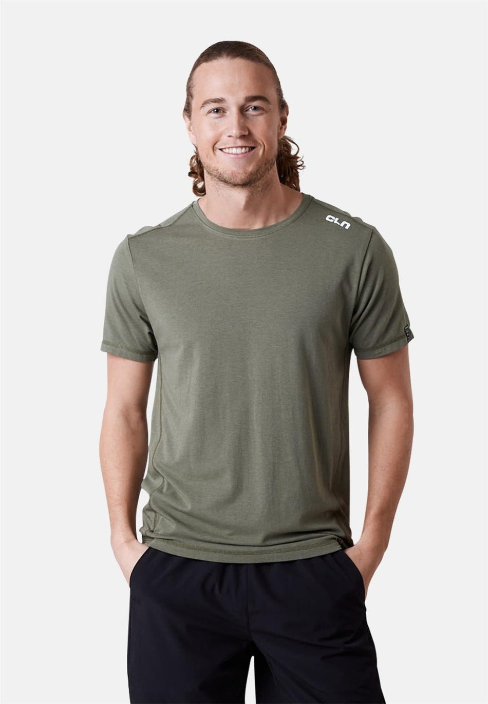 CLN Athletics - Trap Bamboo T-Shirt Herren - dusty olive - CLN - 2140 - 82 - S - Sportbrands24