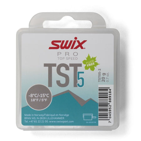 Swix - TS5 Turbo Turquoise, - 8 °C/ - 15°C, 20g Gleitwachs - ts5 turbo turquoise, - 8 °c/ - 15°c, 20g - SX-TST05-2 - Sportbrands24