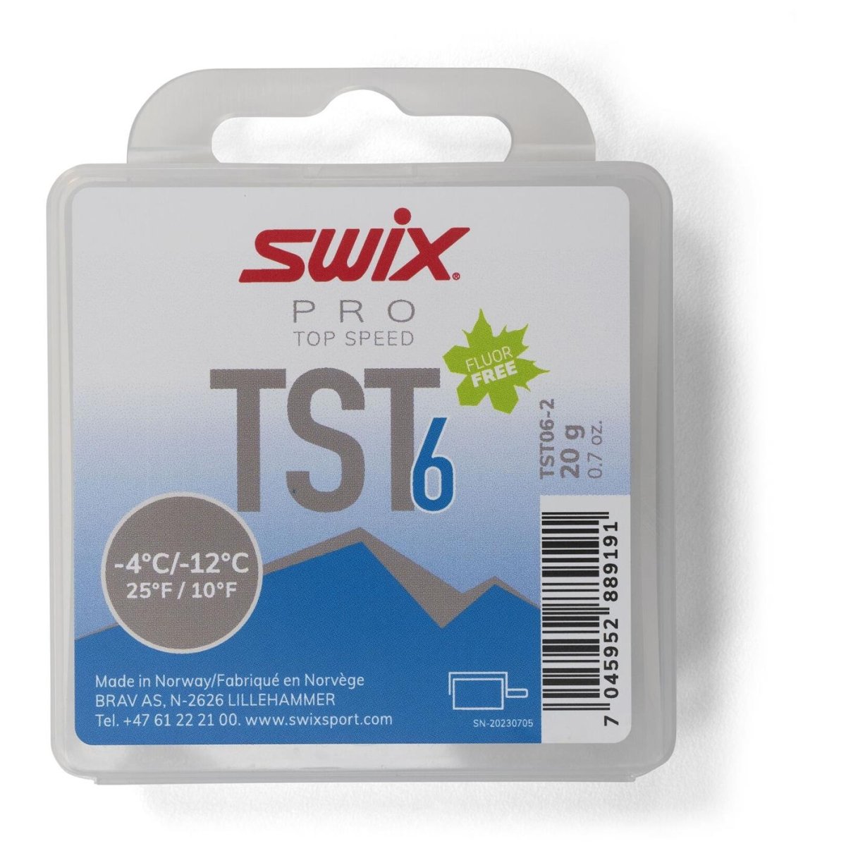 Swix - TS6 Turbo Blue, - 4 °C/ - 12°C, 20g Gleitwachs - ts6 turbo blue, - 4°c/ - 12°c, 20g - SX-TST06-2 - Sportbrands24