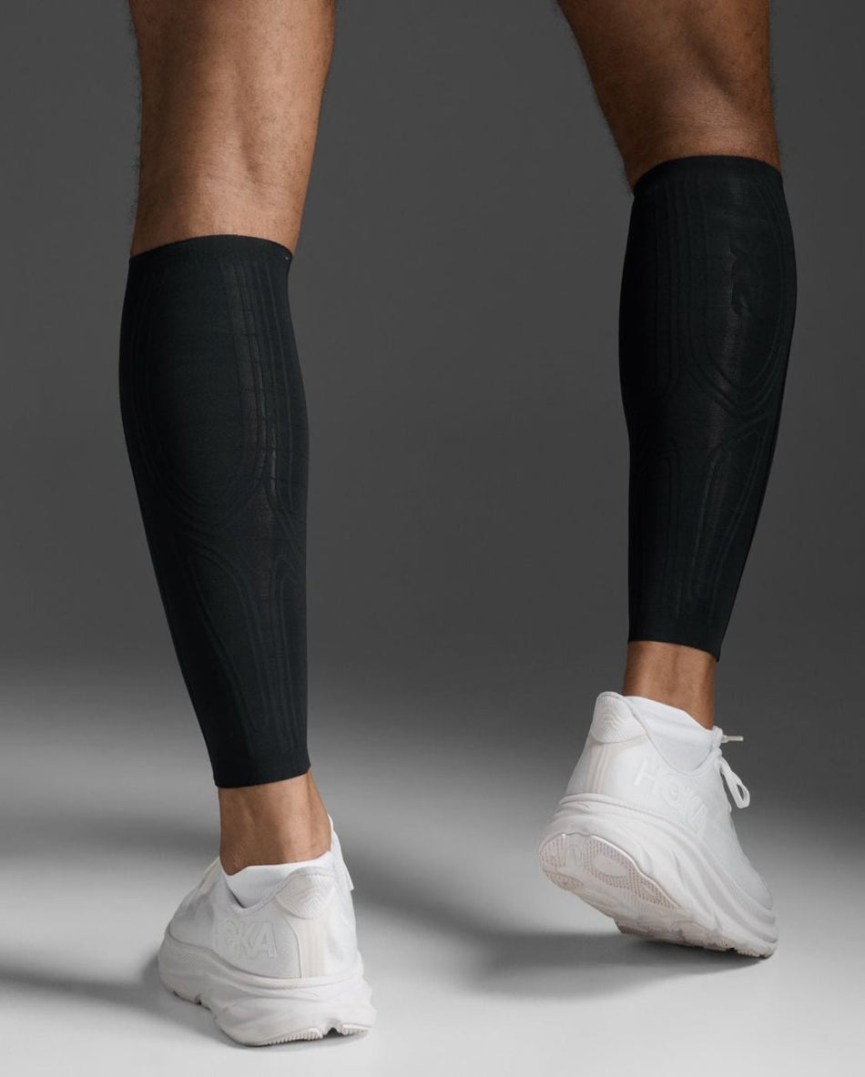 2XU - Compression Calf Guard Kompressions Strümpfe - black/gold - 2X-UA3064B-BLK/GLD-XXS - Sportbrands24