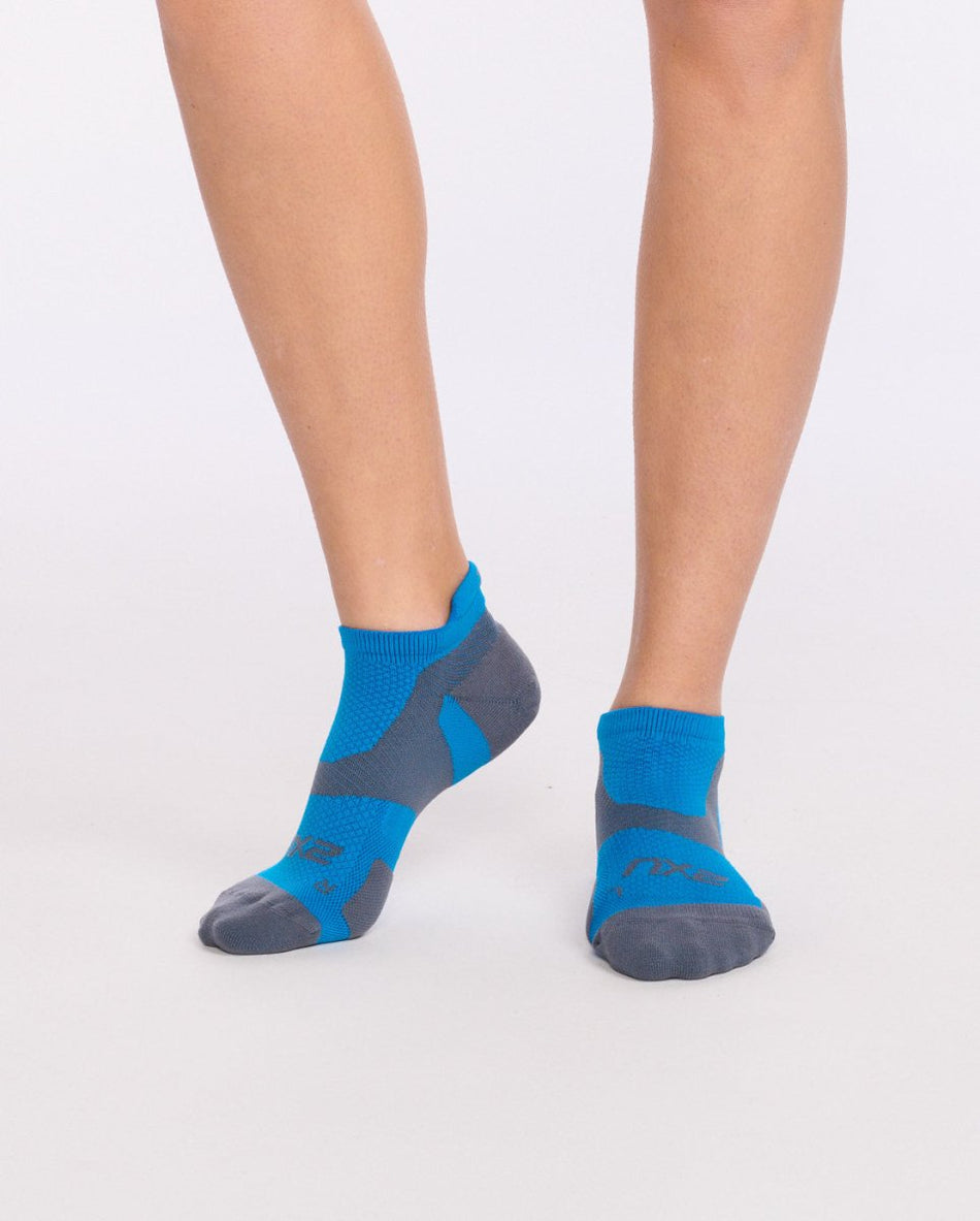2XU - VECTR Sportsocke - vibrant blue/grey - 2X-UA5042E-VBB/GRY-S - Sportbrands24