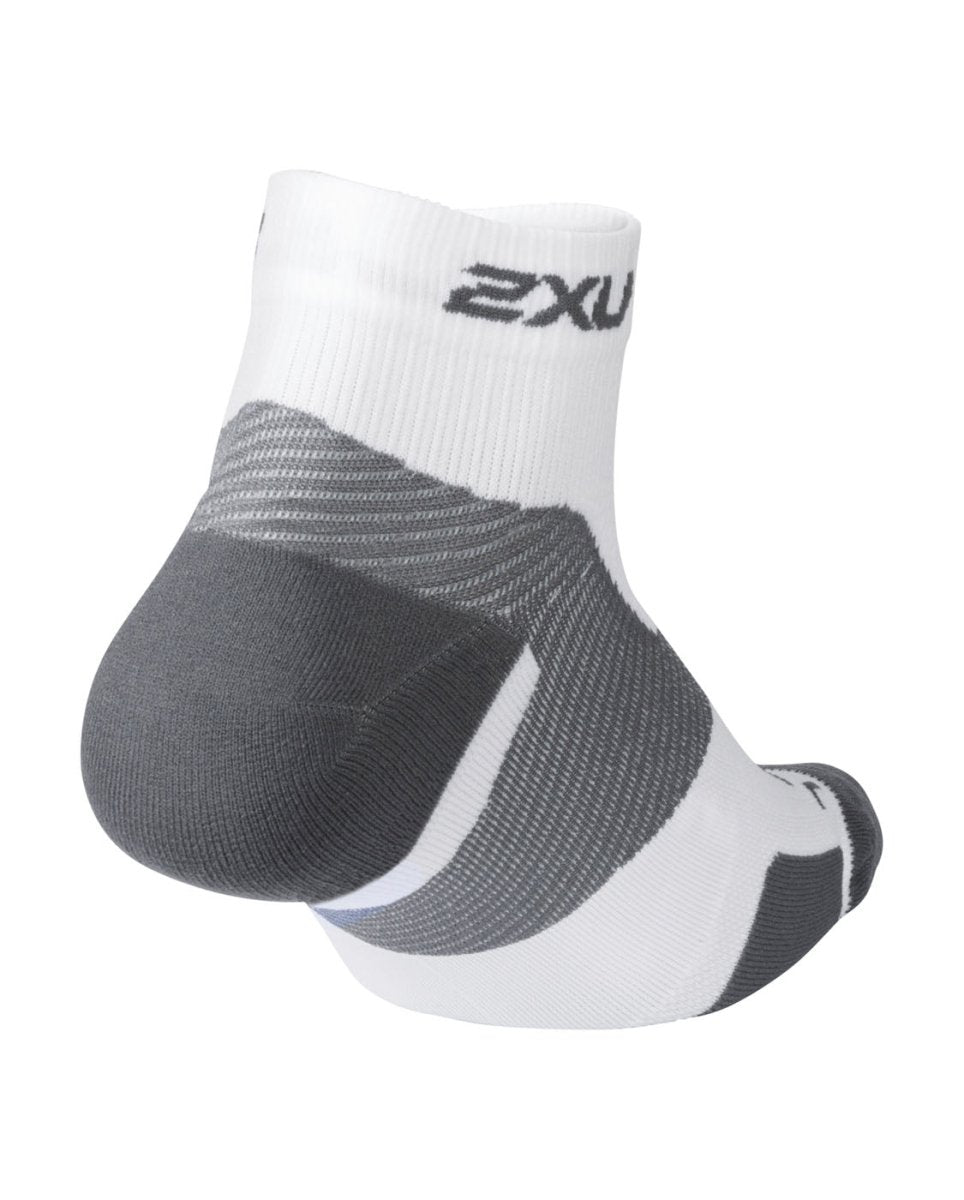 2XU - VECTR 1/4 crew sock Sportsocke - white/grey - 2X-UA5047E-WHT/GRY-L - Sportbrands24