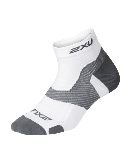2XU - VECTR 1/4 crew sock Sportsocke - white/grey - 2X-UA5047E-WHT/GRY-L - Sportbrands24