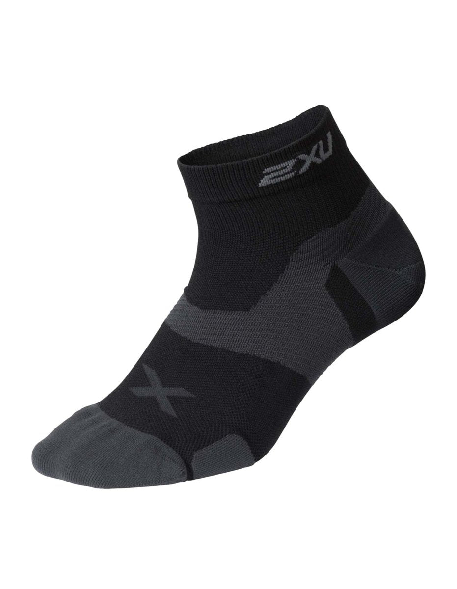 2XU - Vectr Cushion 1/4 Crew Socks Sportsocke - black/titanium - 2X-UA5048E-BLK/TTM-S - Sportbrands24