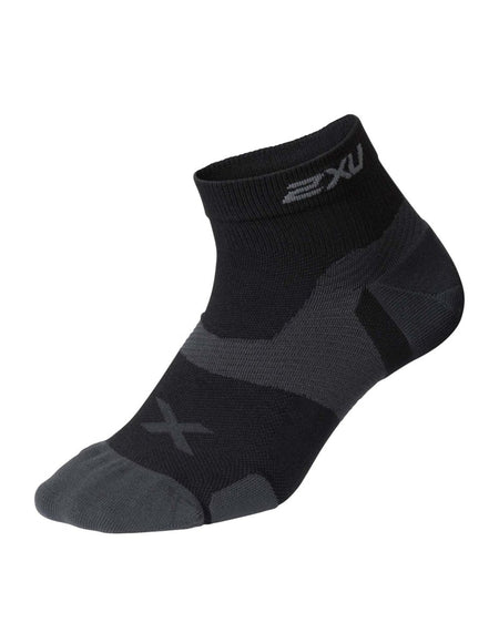 2XU - Vectr Cushion 1/4 Crew Socks Sportsocke - black/titanium - 2X-UA5048E-BLK/TTM-S - Sportbrands24