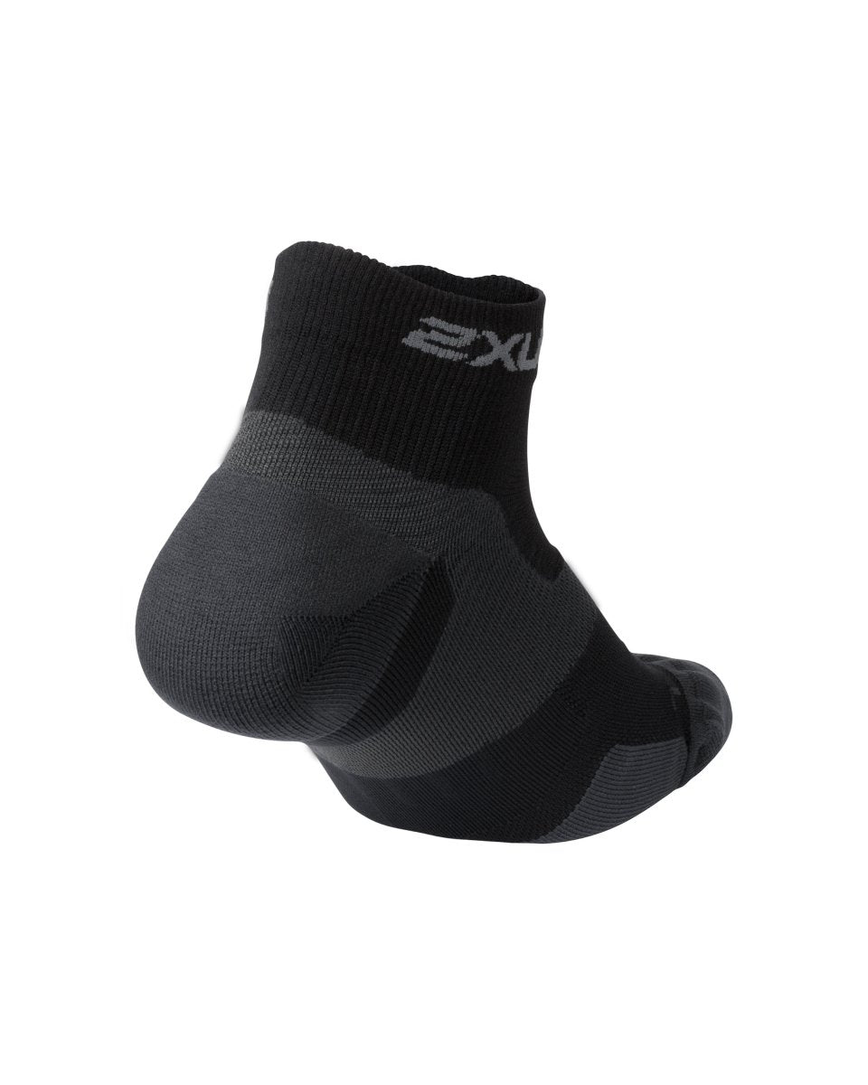 2XU - Vectr Cushion 1/4 Crew Socks Sportsocke - black/titanium - 2X-UA5048E-BLK/TTM-S - Sportbrands24