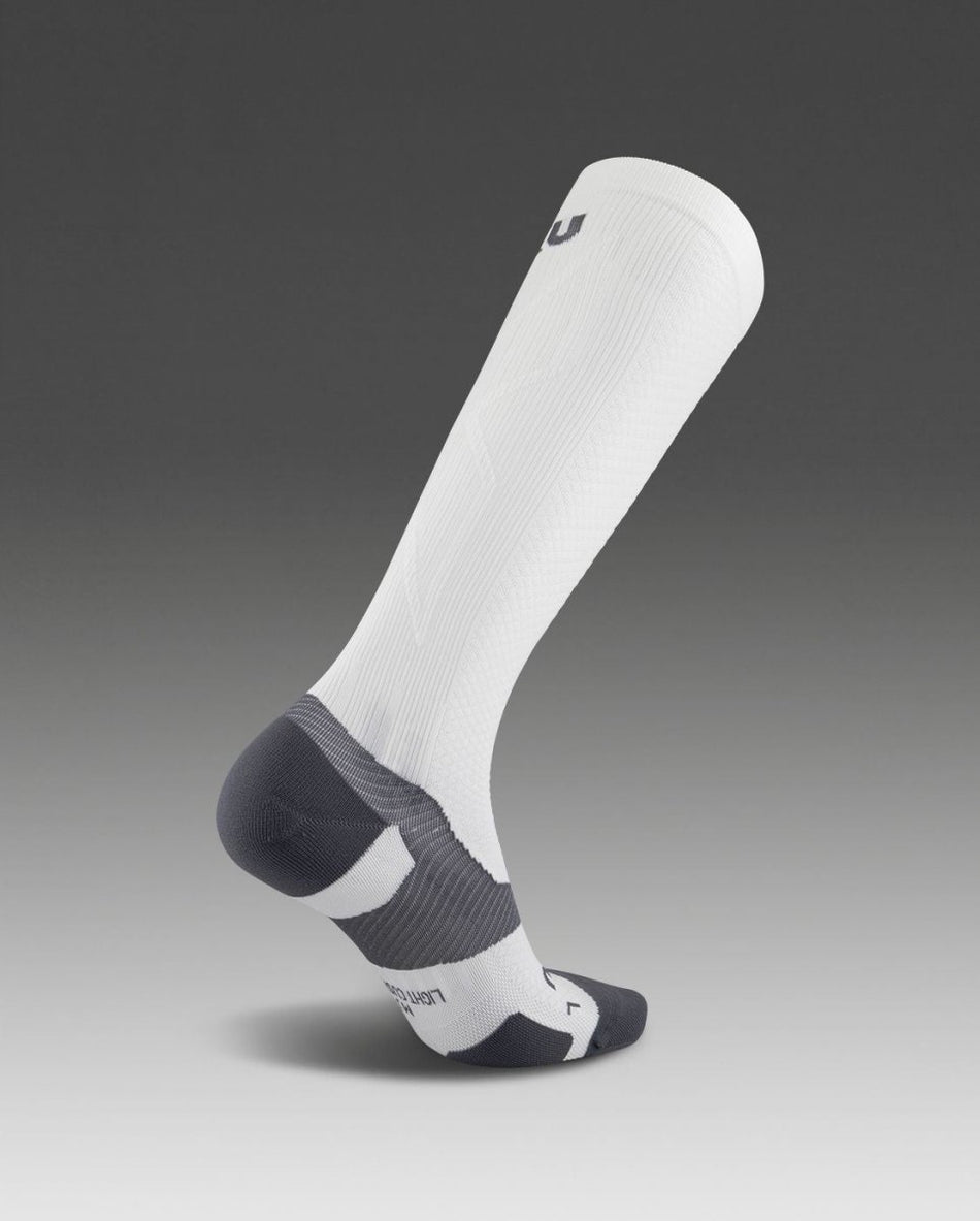 2XU - Unisex Vectr L.Cush Full Length Sportsocke - white/grey - 2X-UA5155E-WHT/GRY-L1 - Sportbrands24