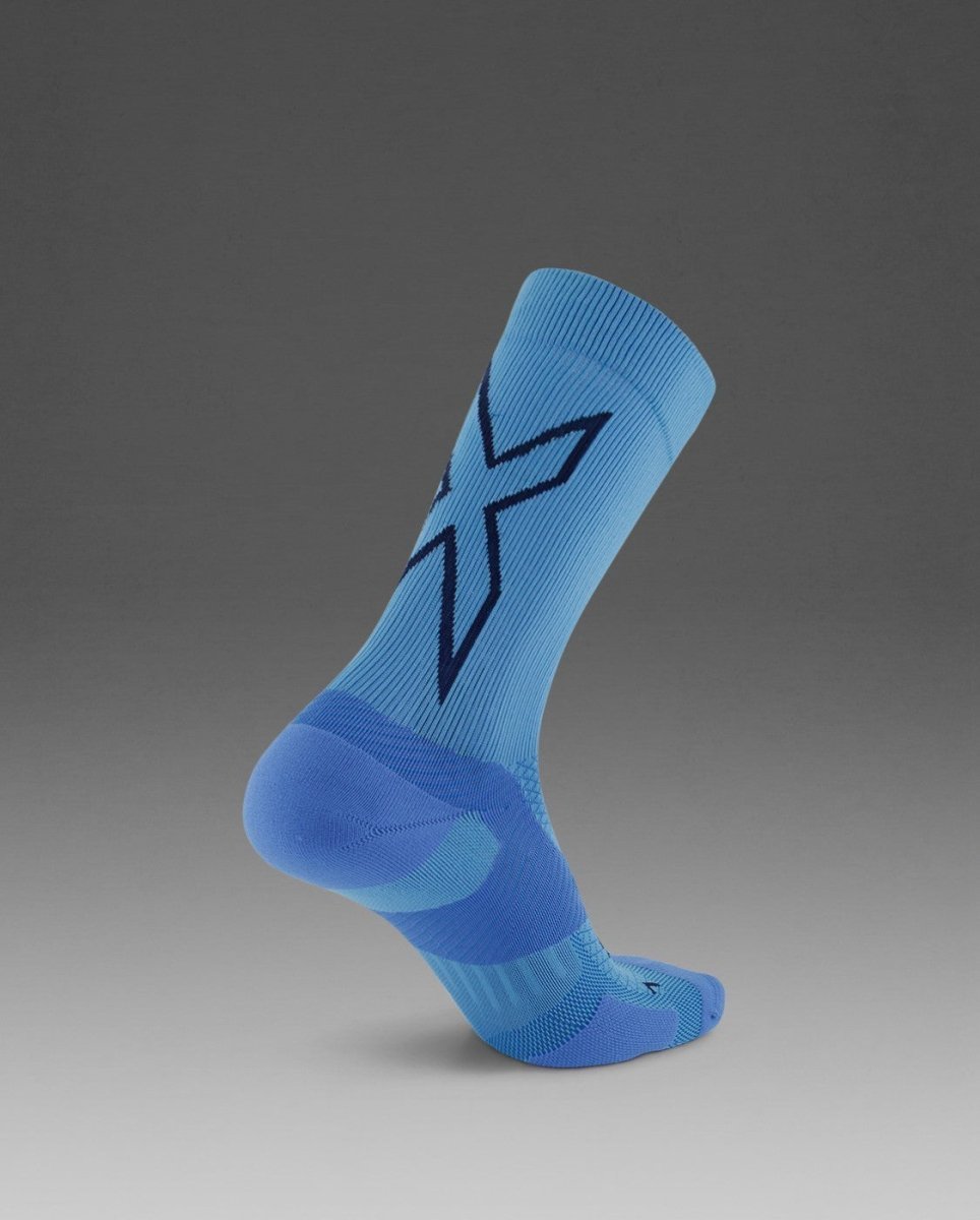 2XU - Vectr Light Cushion Crew Socks Sportsocke - azure blue/surf - 2X-UA7005E-AZB/SUF-S - Sportbrands24