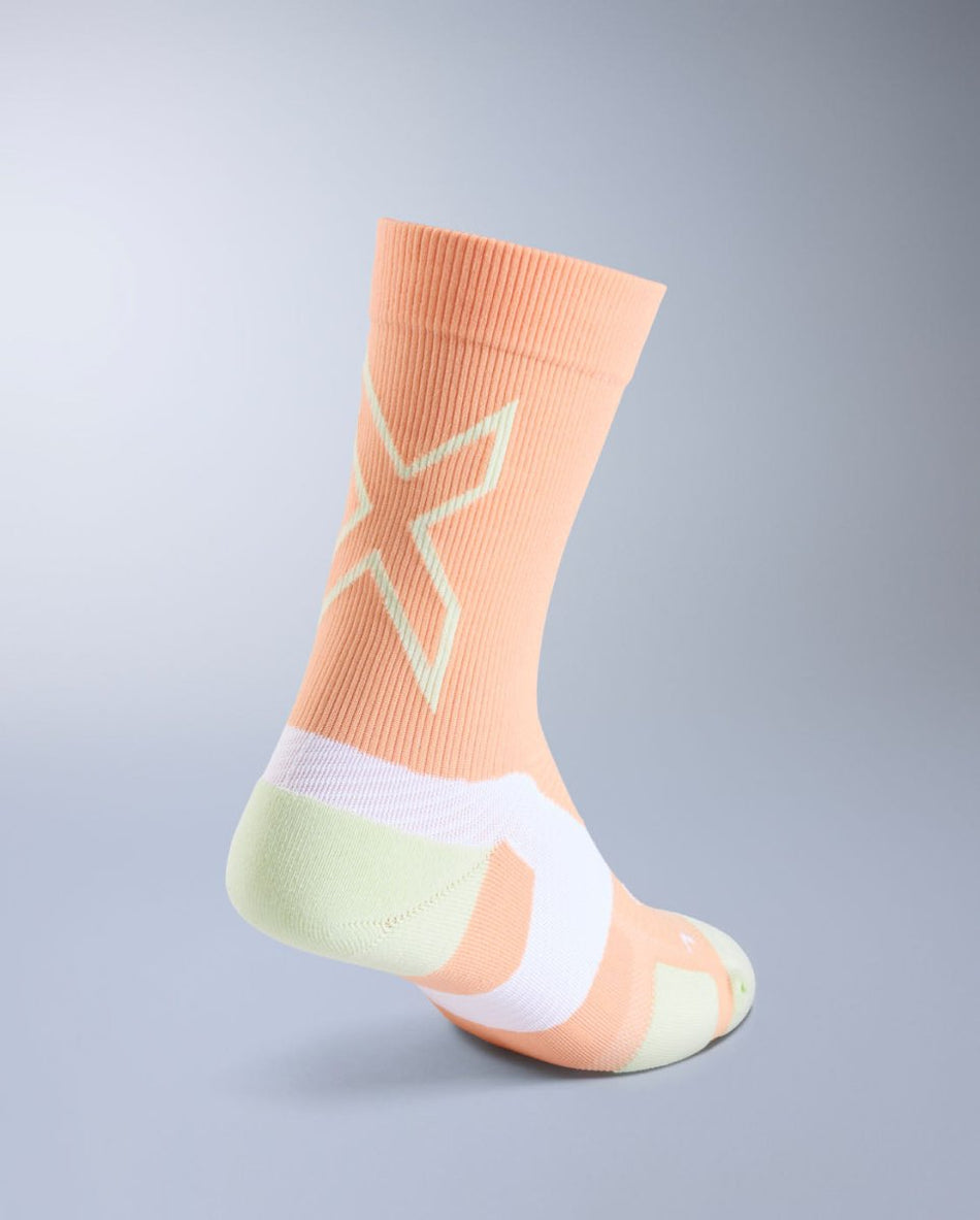 Vectr Light Cushion Crew Socks Sportsocke - fuzzy peach/mint dust