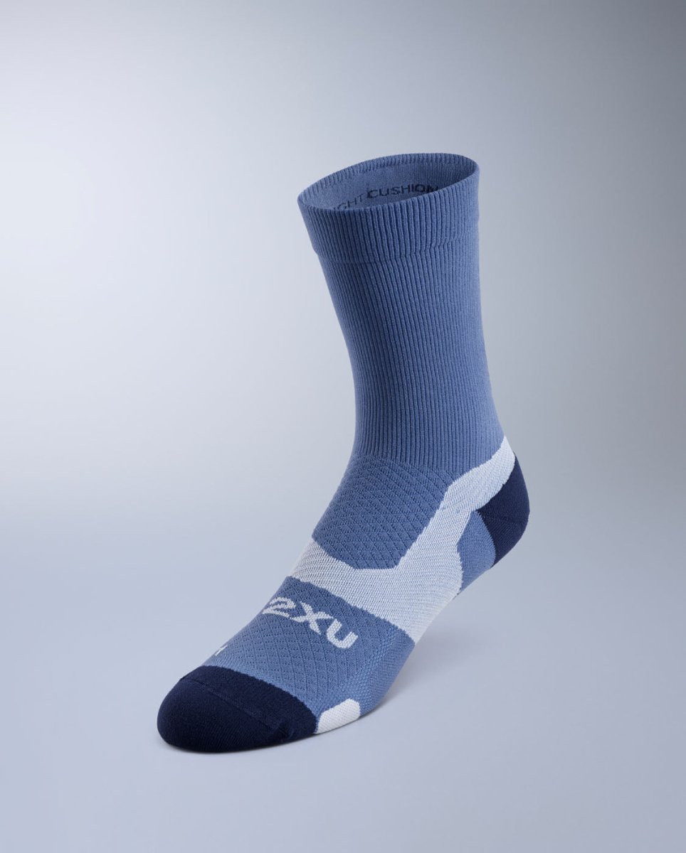 2XU - Vectr Light Cushion Crew Socks Sportsocke - indigo/midnight - 2X-UA7005E-IND/MDN-S - Sportbrands24