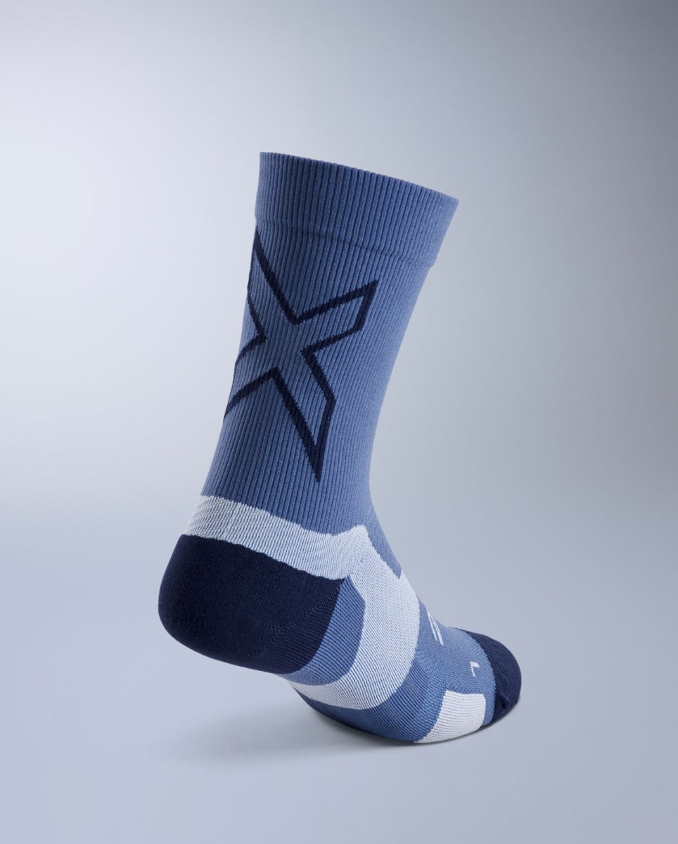 2XU - Vectr Light Cushion Crew Socks Sportsocke - indigo/midnight - 2X-UA7005E-IND/MDN-S - Sportbrands24