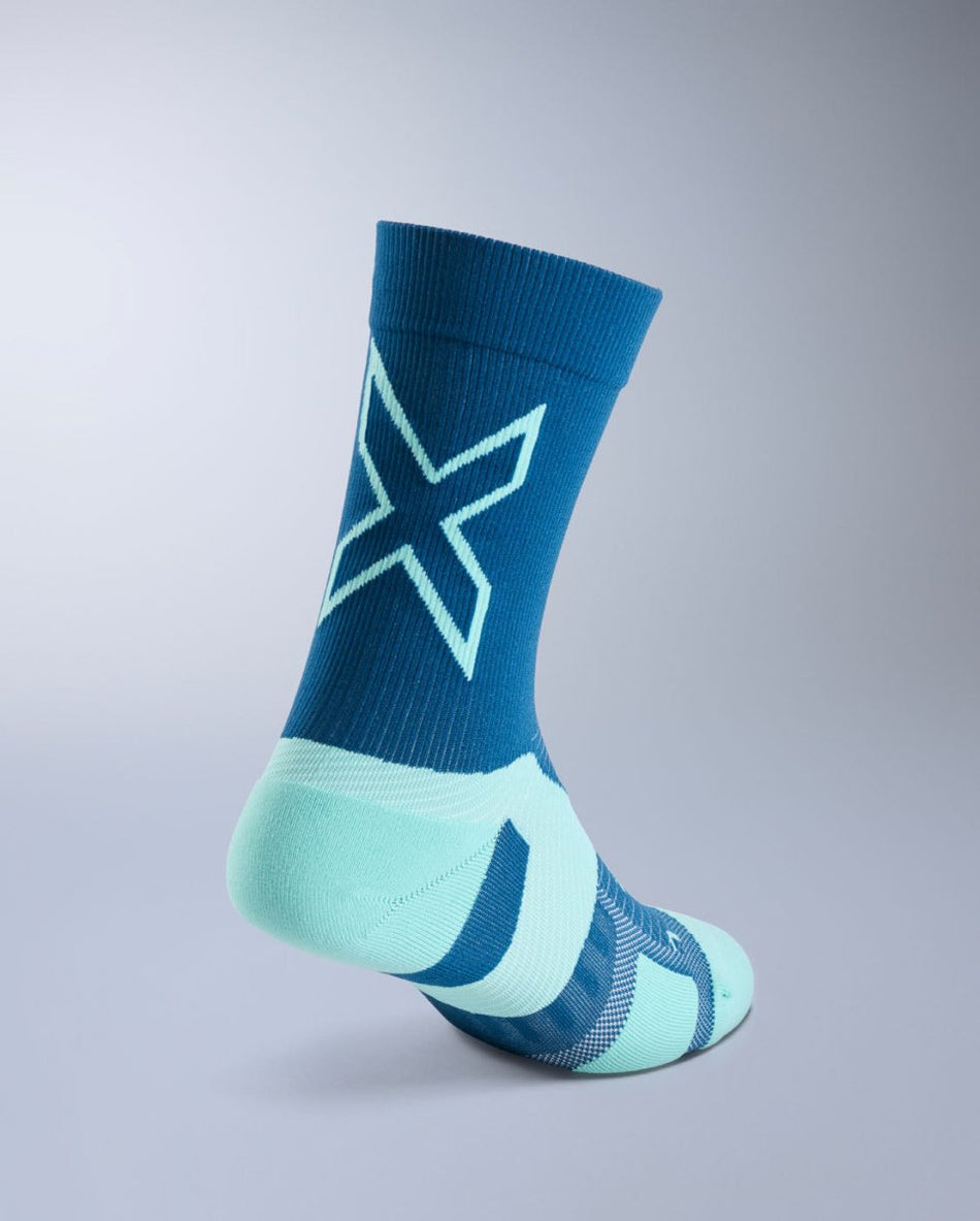 2XU - Vectr Light Cushion Crew Socks Sportsocke - majol/jelly mint - 2X-UA7005E-MAJ/JLM-S - Sportbrands24