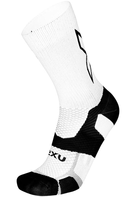 2XU - Vectr Light Cushion Crew Socks Sportsocke - white/black - 2X-UA7005E-WHT/BLK-S - Sportbrands24