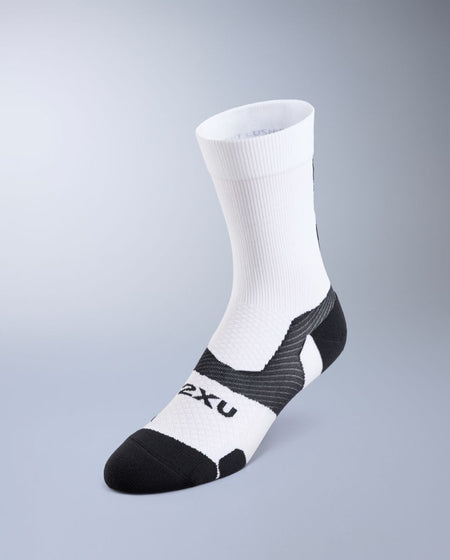 2XU - Vectr Light Cushion Crew Socks Sportsocke - white/black - 2X-UA7005E-WHT/BLK-S - Sportbrands24