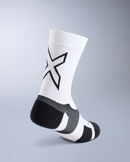 2XU - Vectr Light Cushion Crew Socks Sportsocke - white/black - 2X-UA7005E-WHT/BLK-S - Sportbrands24