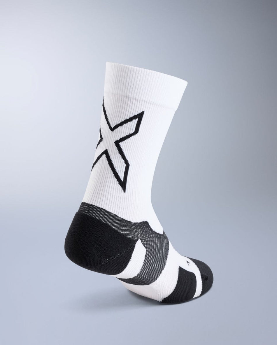 2XU - Vectr Light Cushion Crew Socks Sportsocke - white/black - 2X-UA7005E-WHT/BLK-S - Sportbrands24