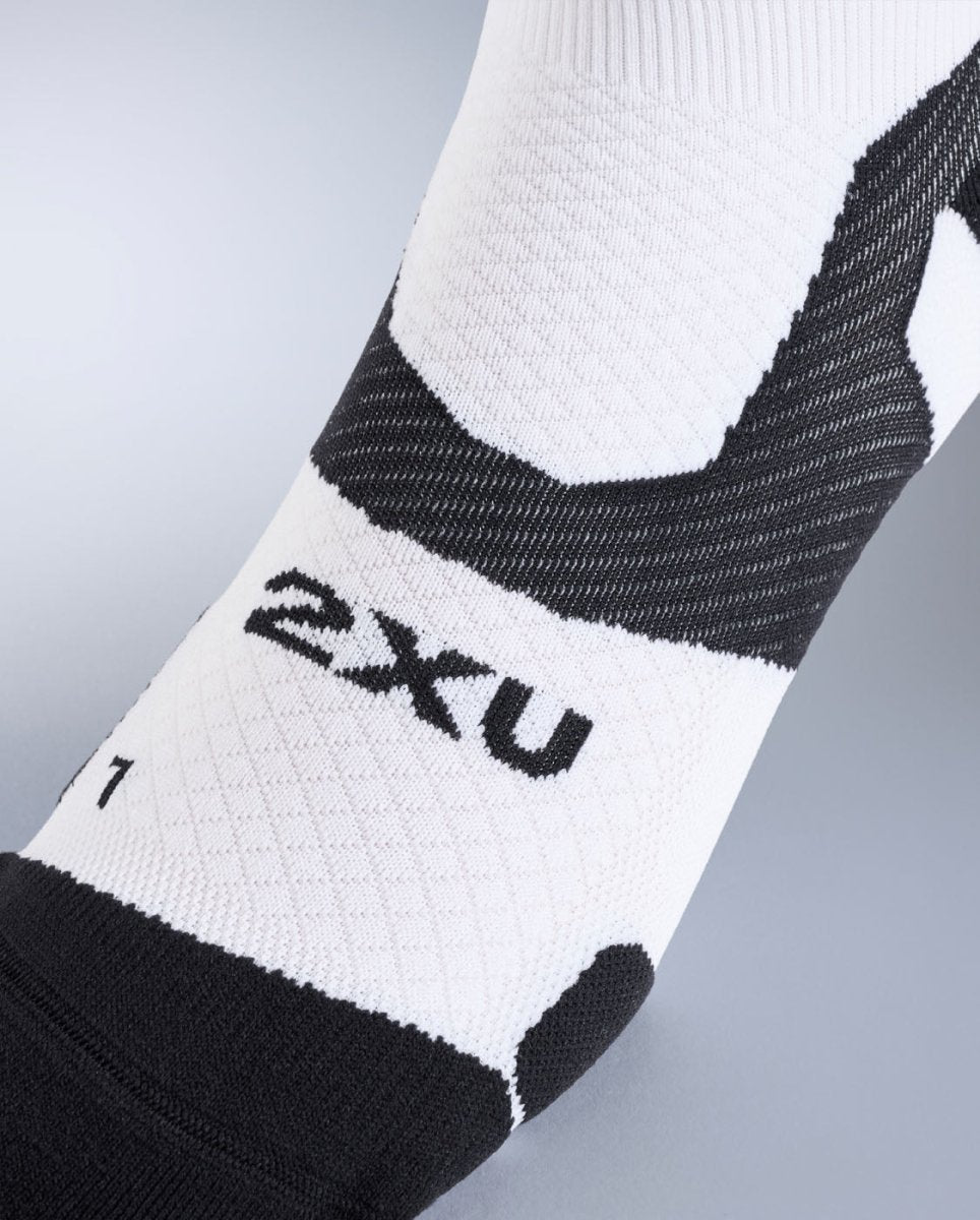 2XU - Vectr Light Cushion Crew Socks Sportsocke - white/black - 2X-UA7005E-WHT/BLK-S - Sportbrands24