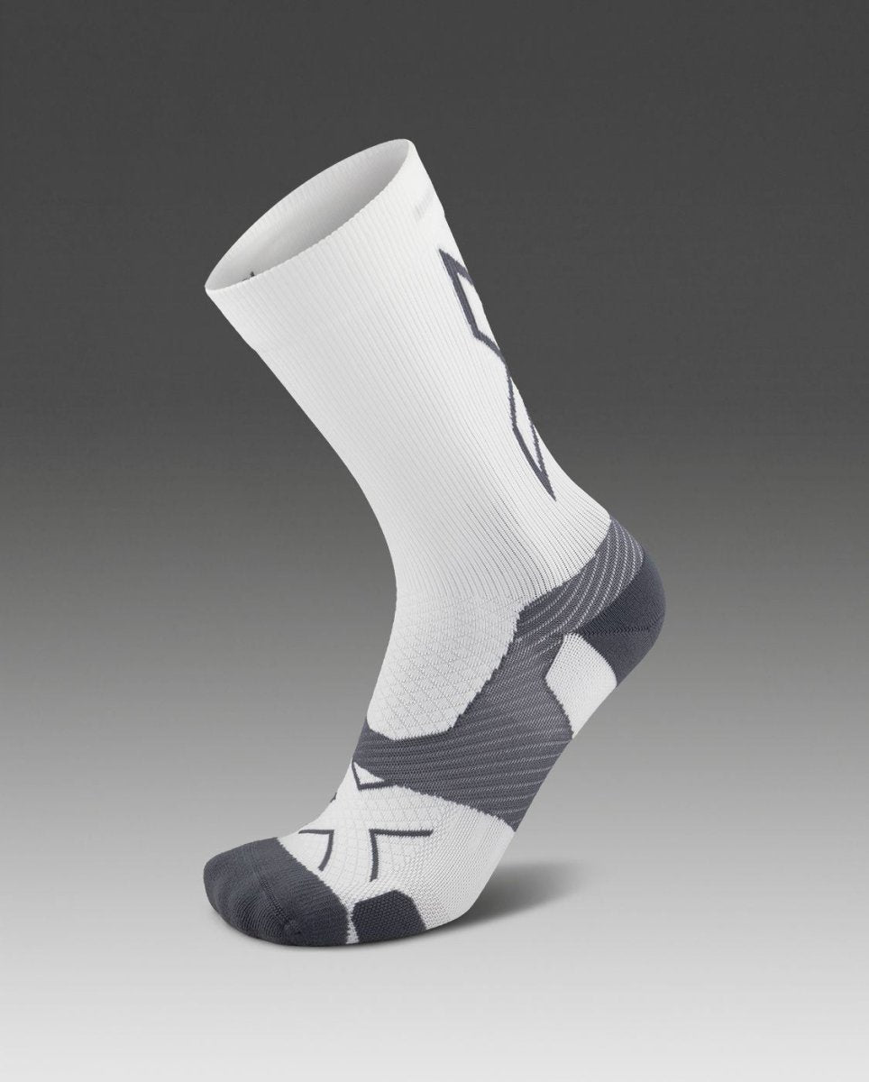 2XU - Vectr Light Cushion Crew Socks Sportsocke - white/grey - 2X-UA7005E-WHT/GRY-M - Sportbrands24