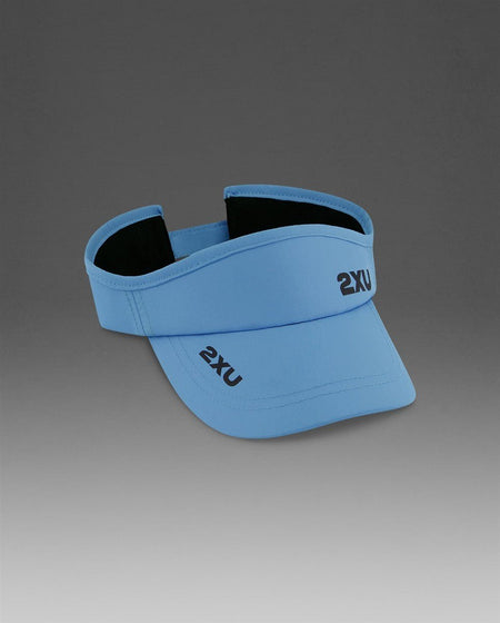 2XU - Run Visor Schirmmütze - azure blue/black - 2X-UQ5686F-AZB/BLK-OSFA - Sportbrands24