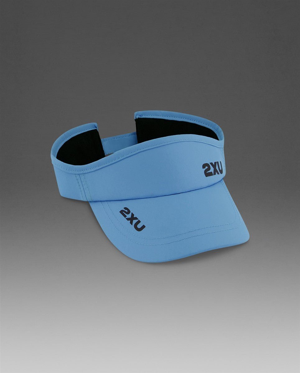 2XU - Run Visor Schirmmütze - azure blue/black - 2X-UQ5686F-AZB/BLK-OSFA - Sportbrands24