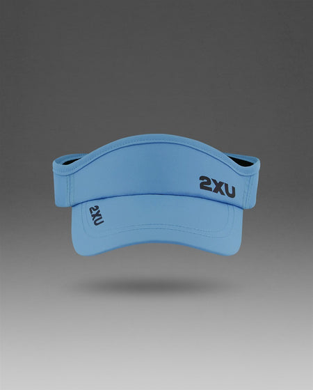 2XU - Run Visor Schirmmütze - azure blue/black - 2X-UQ5686F-AZB/BLK-OSFA - Sportbrands24