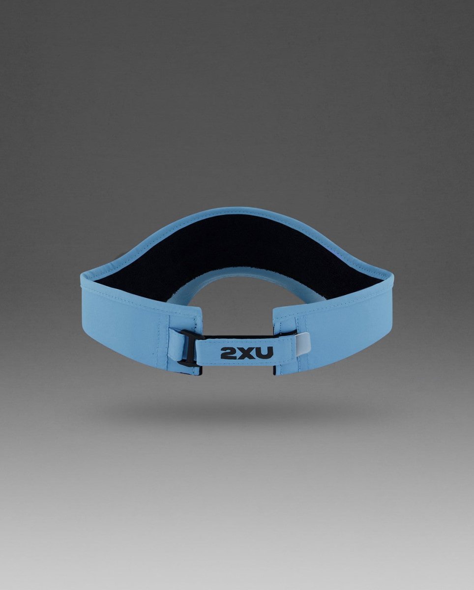 2XU - Run Visor Schirmmütze - azure blue/black - 2X-UQ5686F-AZB/BLK-OSFA - Sportbrands24