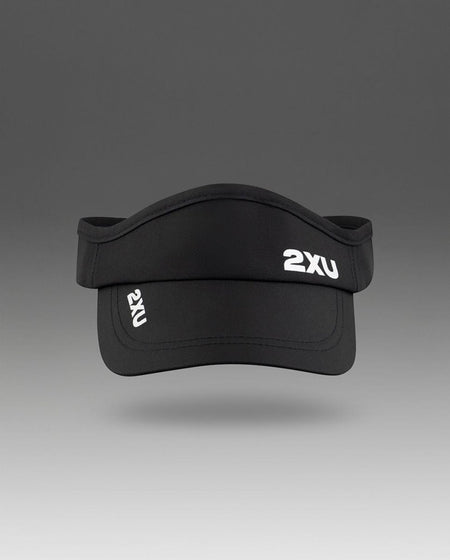2XU - Run Visor Schirmmütze - black/black - 2X-UQ5686F-BLK/BLK-OSFA - Sportbrands24