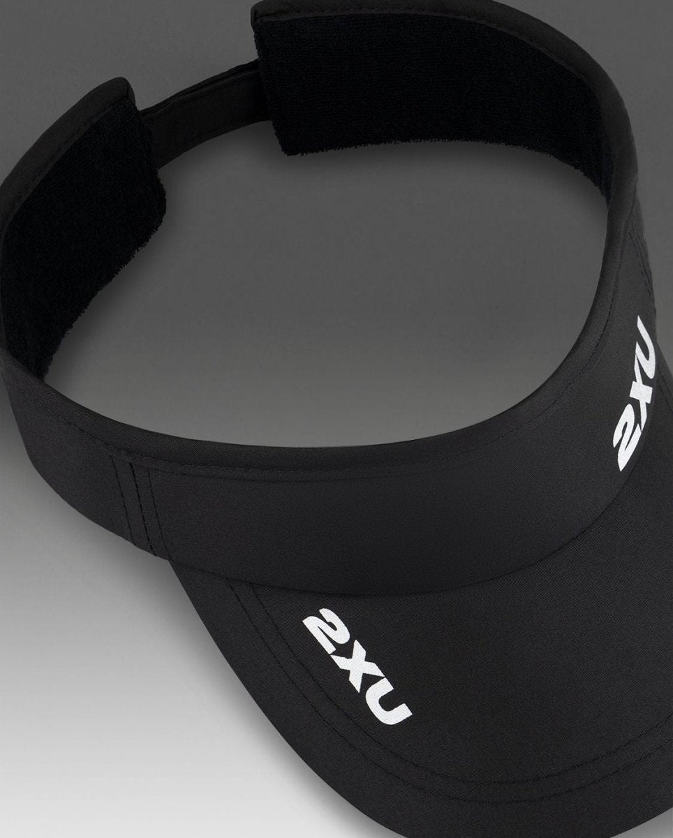 2XU - Run Visor Schirmmütze - black/black - 2X-UQ5686F-BLK/BLK-OSFA - Sportbrands24