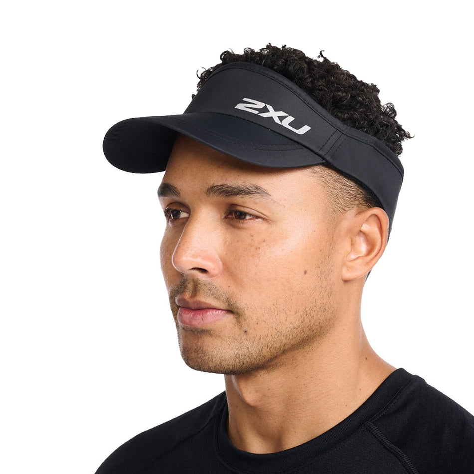 2XU - Run Visor Schirmmütze - black/black - 2X-UQ5686F-BLK/BLK-OSFA - Sportbrands24