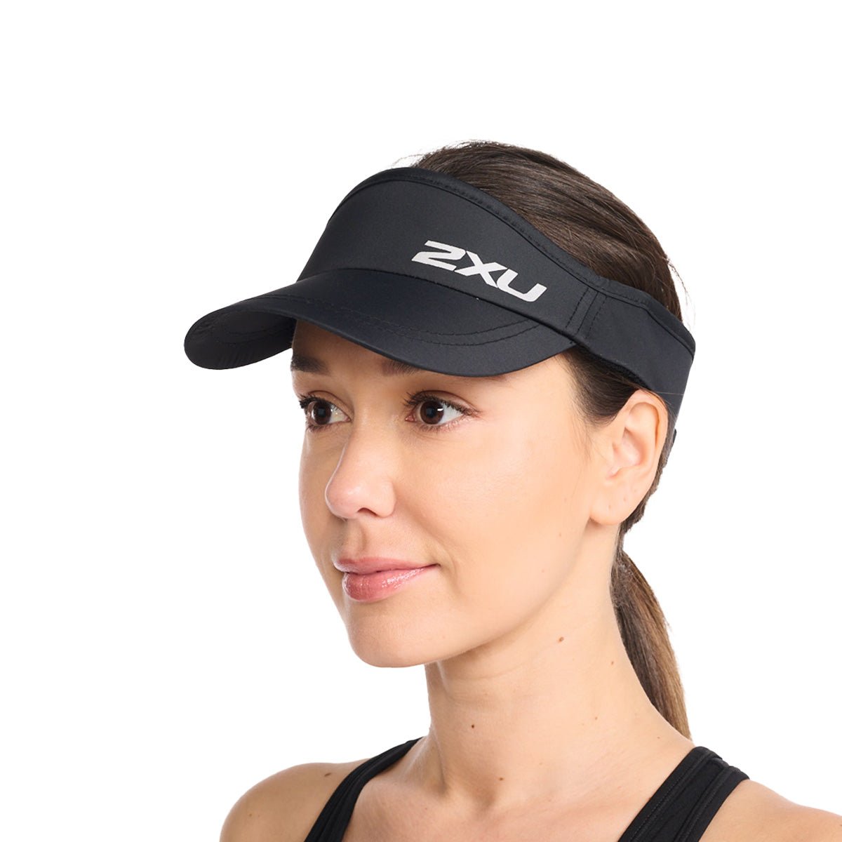 2XU - Run Visor Schirmmütze - black/black - 2X-UQ5686F-BLK/BLK-OSFA - Sportbrands24