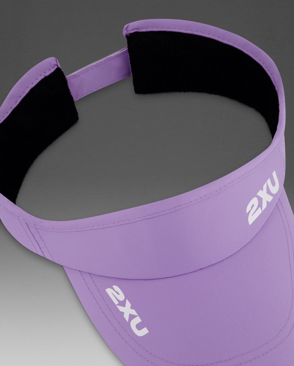 2XU - Run Visor Schirmmütze - grape fizz/white - 2X-UQ5686F-GFZ/WHT-OSFA - Sportbrands24