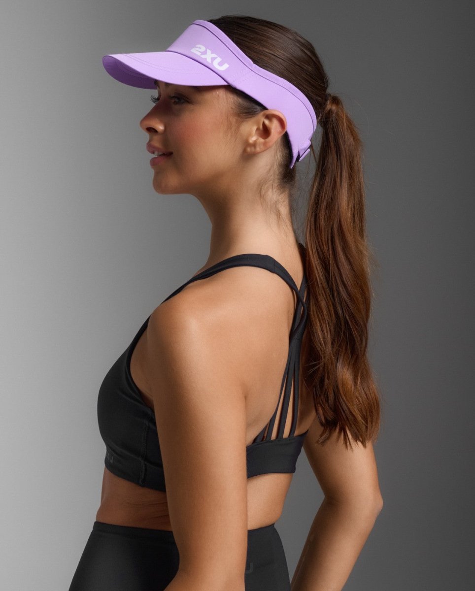 2XU - Run Visor Schirmmütze - grape fizz/white - 2X-UQ5686F-GFZ/WHT-OSFA - Sportbrands24
