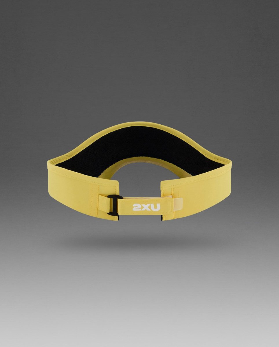 2XU - Run Visor Schirmmütze - pixel lemon/white - 2X-UQ5686F-PXL/WHT-OSFA - Sportbrands24