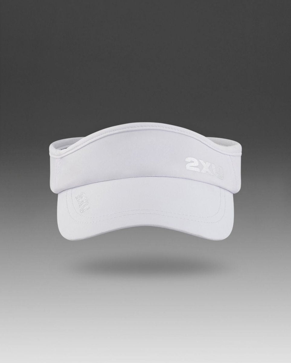 2XU - Run Visor Schirmmütze - white/white - 2X-UQ5686F-WHT/WHT-OSFA - Sportbrands24