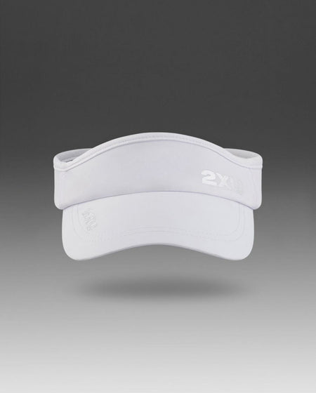 2XU - Run Visor Schirmmütze - white/white - 2X-UQ5686F-WHT/WHT-OSFA - Sportbrands24