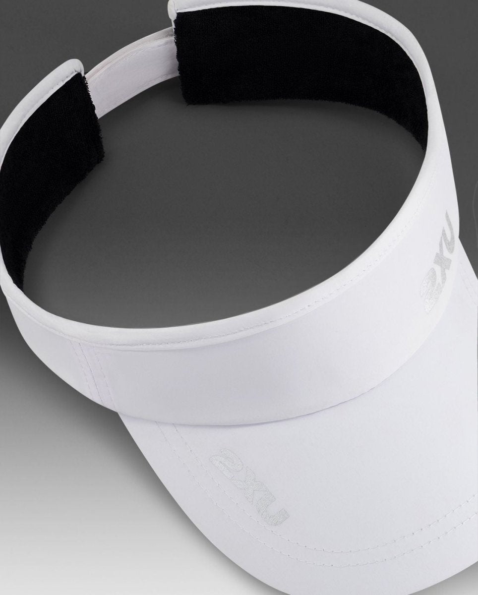 2XU - Run Visor Schirmmütze - white/white - 2X-UQ5686F-WHT/WHT-OSFA - Sportbrands24