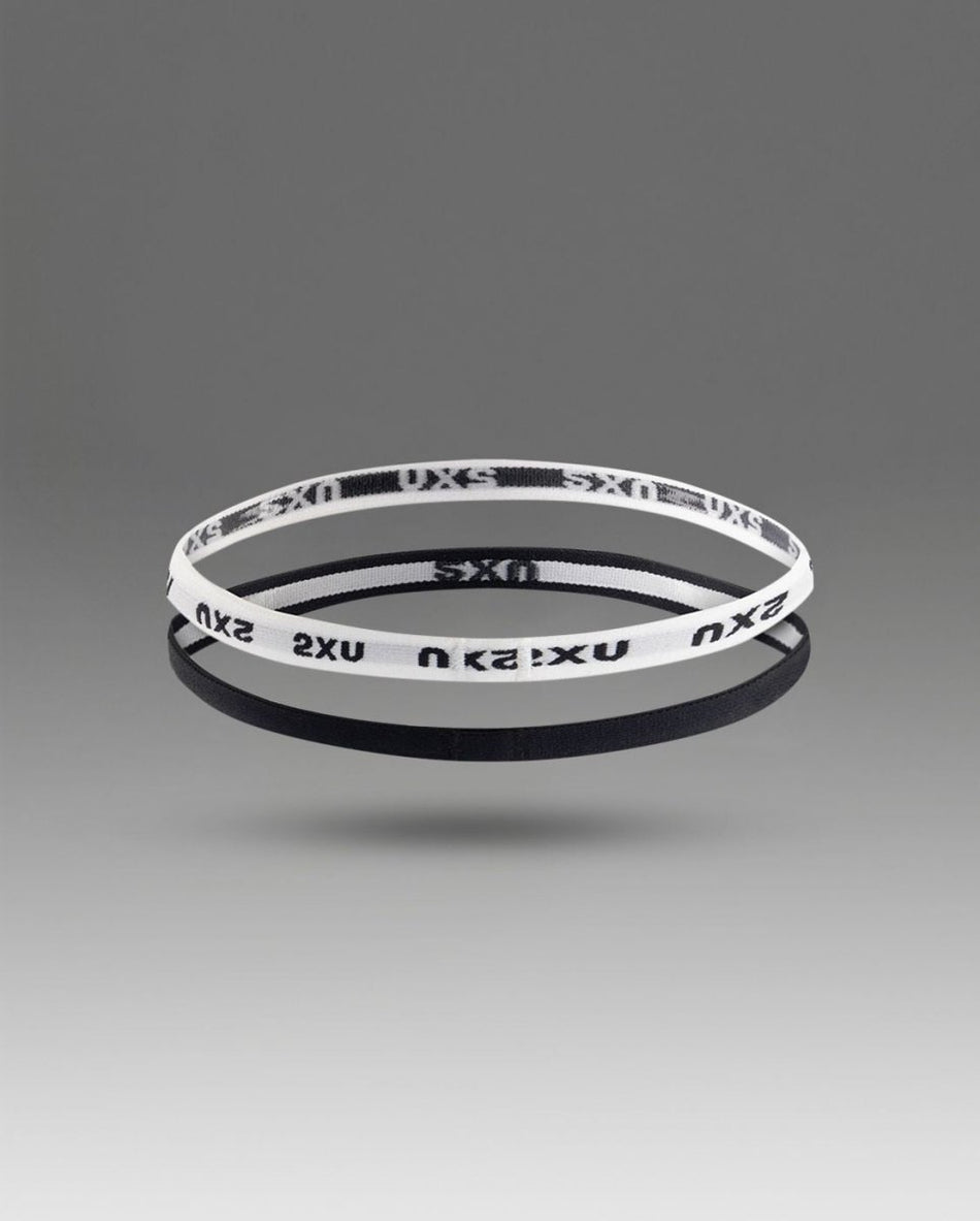 2XU - Skinny Headband (2 Pack) Stirnband - black/white - 2X-UQ5692F-BLK/WHT-OSFA - Sportbrands24