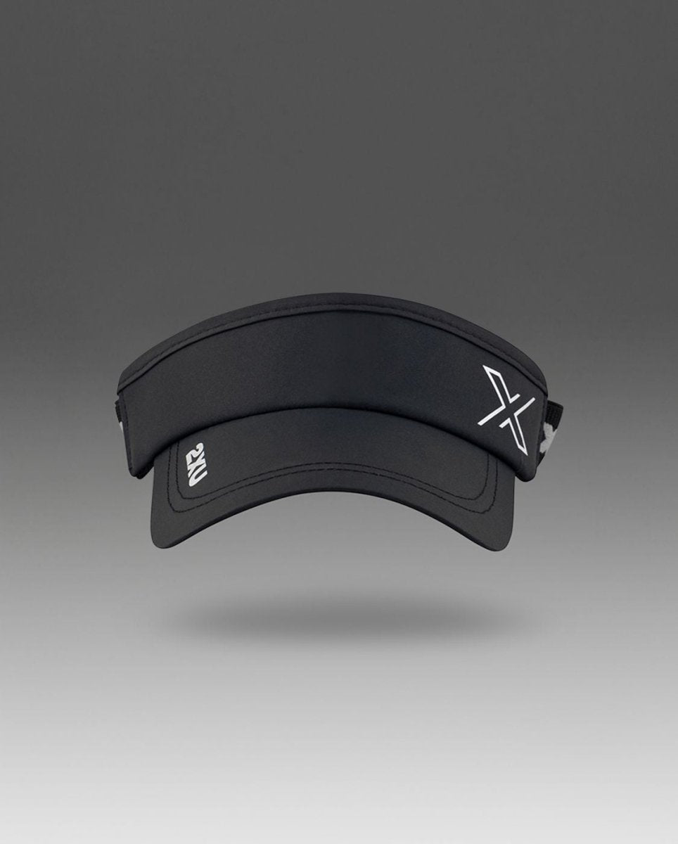 2XU - Performance Visor Cap - black/black - 2X-UQ6165F-BLK/BLK-OSFA - Sportbrands24