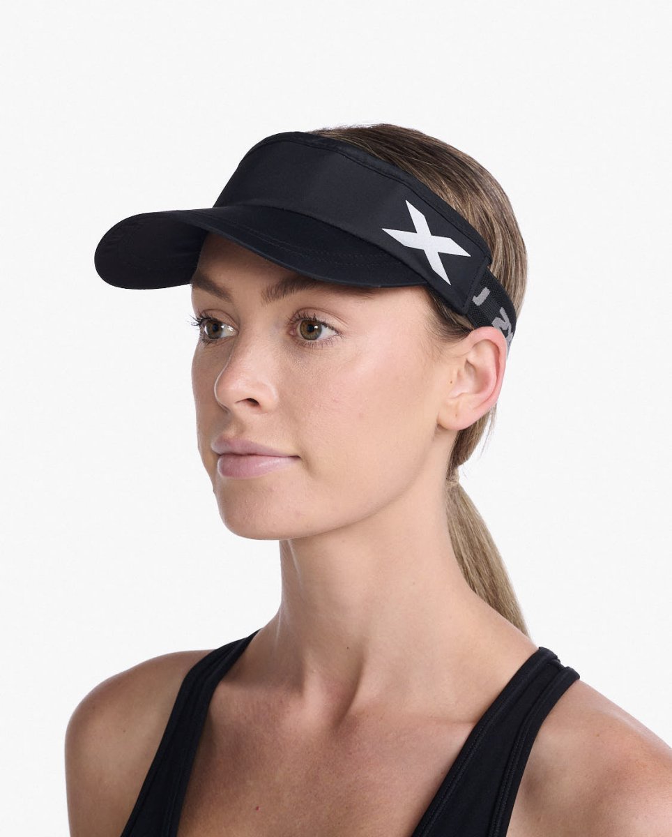 2XU - Performance Visor Cap - black/black - 2X-UQ6165F-BLK/BLK-OSFA - Sportbrands24
