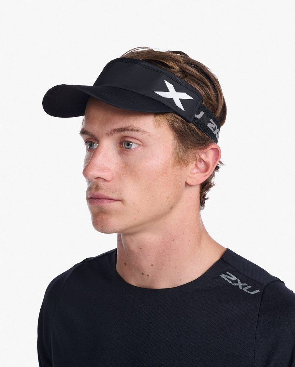 2XU - Performance Visor Cap - black/black - 2X-UQ6165F-BLK/BLK-OSFA - Sportbrands24
