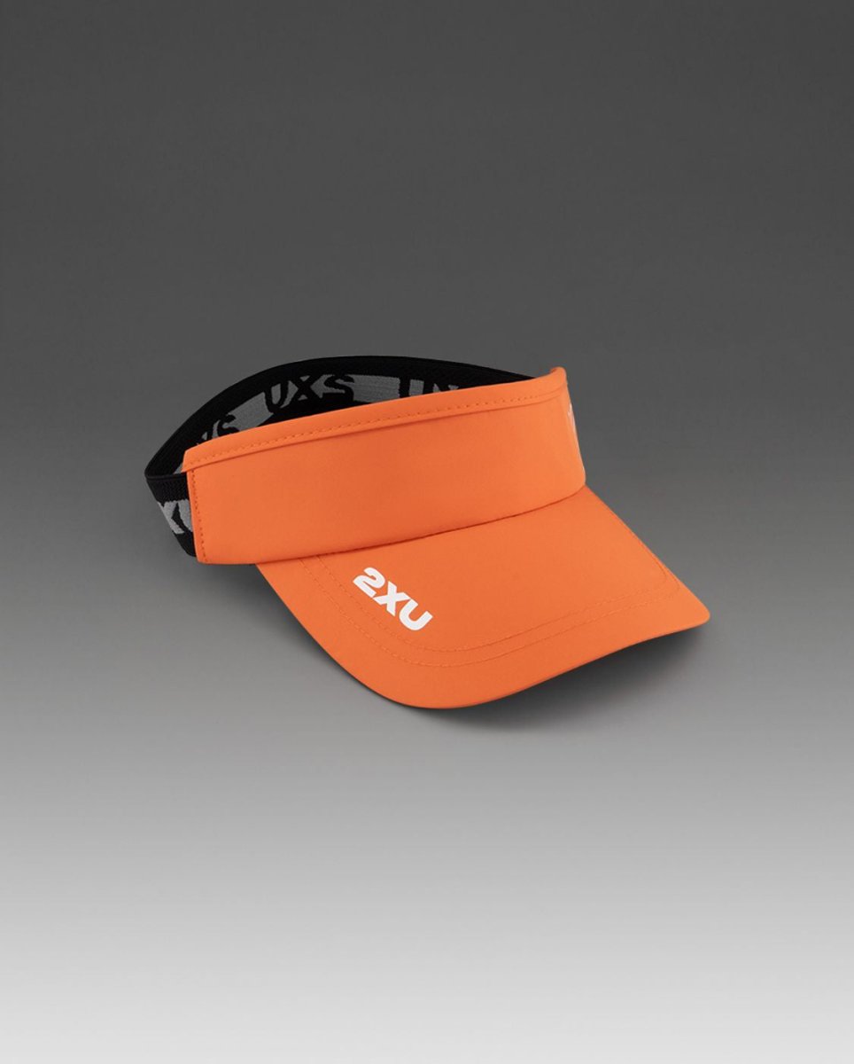 2XU - Performance Visor Cap - ember/white - 2X-UQ6165F-EMB/WHT-OSFA - Sportbrands24