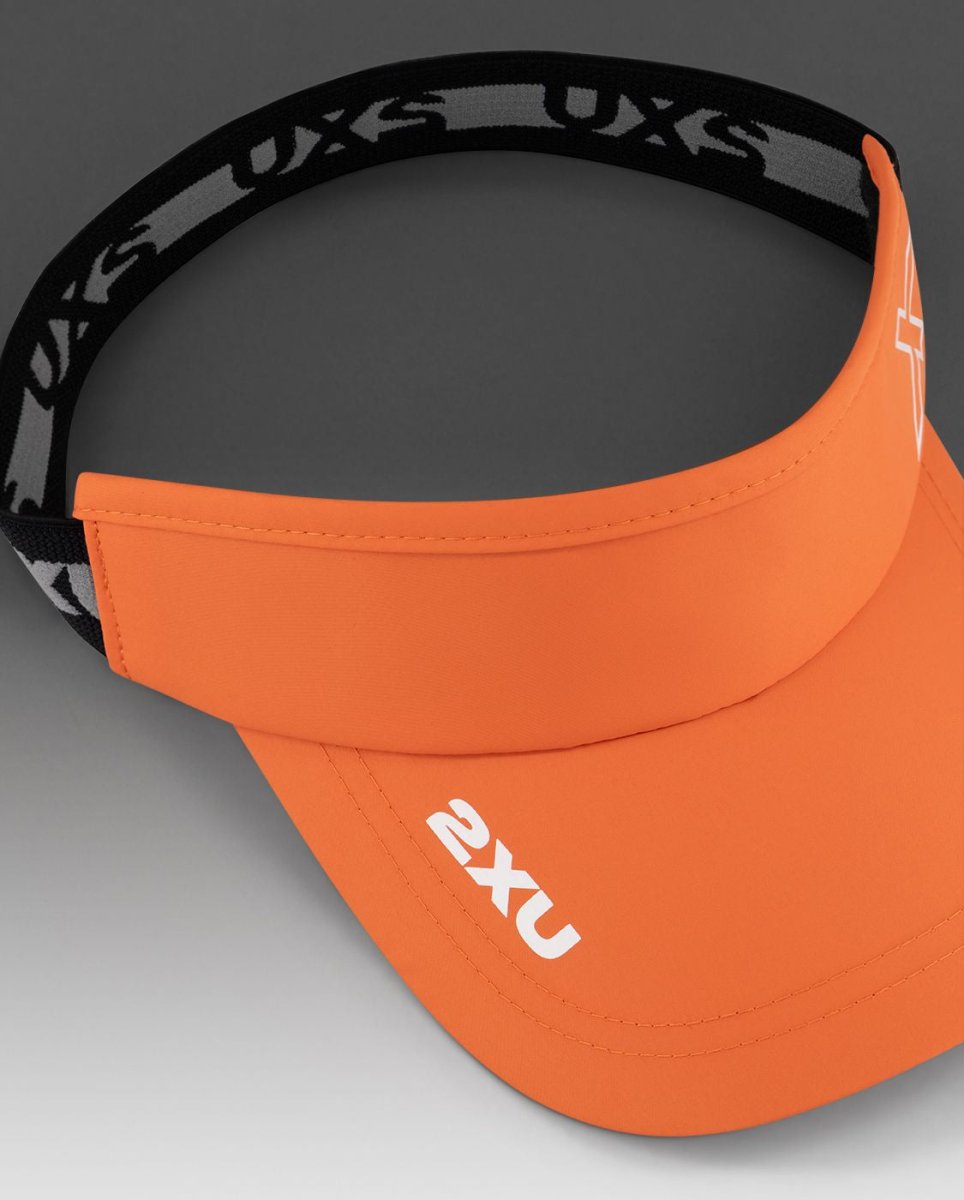 2XU - Performance Visor Cap - ember/white - 2X-UQ6165F-EMB/WHT-OSFA - Sportbrands24