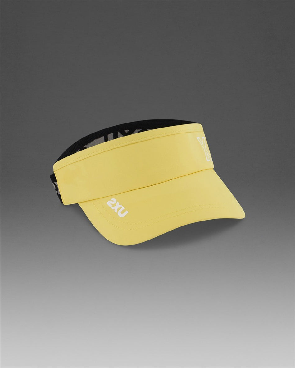 2XU - Performance Visor Cap - pixel lemon/white - 2X-UQ6165F-PXL/WHT-OSFA - Sportbrands24